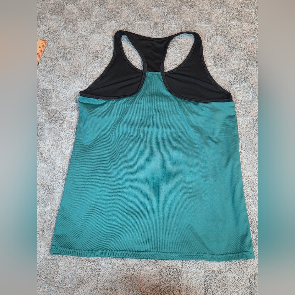 Champion C9 Tank Top Women's Black and PEACOCK GREEN Athletic Top size XL - Picture 3 of 9